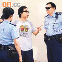 深水埗區議員甄啟榮向警員表示擲物狂於廿日內已四度犯案。