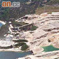 石澳石礦場可能被徵作沙中線工地，改建水上活動中心計劃勢泡湯。	（資料圖片）