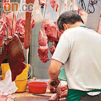 接觸生豬肉的肉販及屠房工人，感染抗藥性金黃葡萄球菌風險極高。