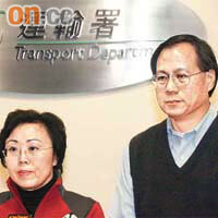 現任局長鄭汝樺及前任署長黃志光（右）為近年運輸政策及執行的代表官員。