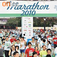 渣打馬拉松成為香港一年一度盛事。	（資料圖片）