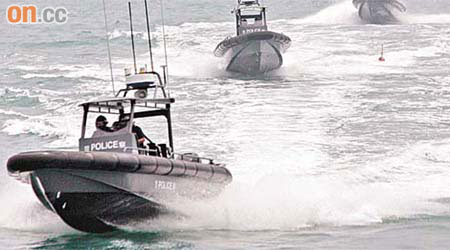 水警採用的快速巡邏艇。（資料圖片）