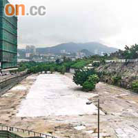 南港島線黃竹坑站上蓋將興建十四幢最高達四十層的住宅大廈。	（陳錦輝攝）