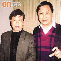 丘炎良（右）與陳佑銘於六○年代曾同為湖南省省乒乓代表隊隊員。