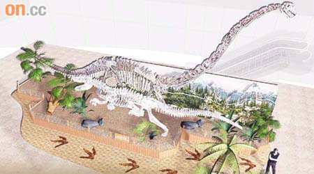 德福廣場下周六舉行「勇闖侏羅紀」恐龍展覽，將展出高達兩層樓的「楊氏馬門恐龍」。