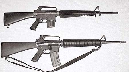 槍手使用的M16自動步槍。	（資料圖片）