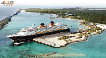 華特迪士尼在巴哈馬群島擁有私人島嶼，是迪士尼郵輪目的地之一。	（華特迪士尼提供圖片）
