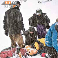 梁念豪的南韓攀山教練在大青峰附近遭遇雪崩，被埋失救致死。	（受訪者提供圖片）
