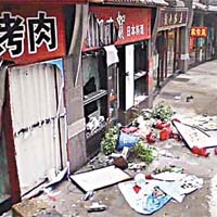 成都有日式料理店遭破壞。	（互聯網圖片）