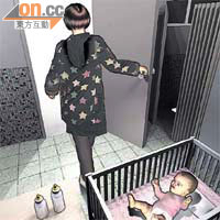 女嬰嘔奶猝死示意圖<BR>四月大女嬰飲奶後被獨留在家睡覺，母親落街接兒子放學。