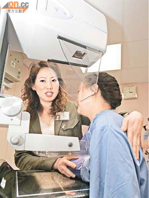 乳癌患者人數不斷增加，高危婦女應接受乳癌檢查。