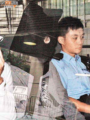 第三被告蔡俊賢（蒙頭）被指是涉案卡拉OK現時負責人。
