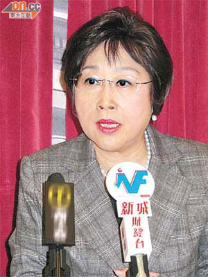 劉健儀指要求俞宗怡下台的市民未過半數，拒絕表明會否支持相關修訂。	（呂浩然攝）