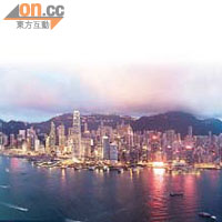 從「天際100」眺望，可360度盡覽本港日夜美景。	（設計圖片）