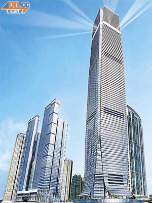 「天際100」現為全球第四高觀景台，預計開幕後將成為本港另一熱門景點。（天際100提供）