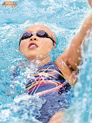蔡曉慧去年喺東亞運勇奪女子4×100自由泳接力銀牌。	（資料圖片）