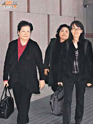 案件的三名申索人（左起）叢桂英、張美莉與陳碧霞。