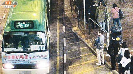 專線小巴46號線被指常有司機擅自改道，以爭取接載更多屯門市中心乘客。