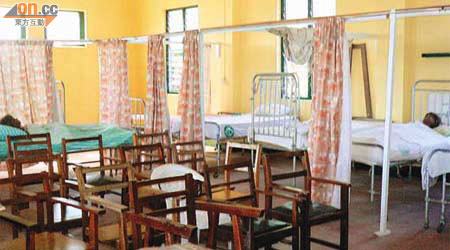 西非國家加納的護士學校，設備簡陋。