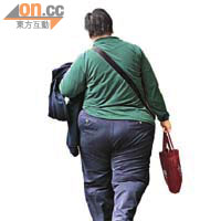 肥胖男士患大腸癌的機會較瘦削的女士高。	（資料圖片）