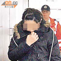 被票控拋煙頭的女子亦受傷送院。	（文健雄攝）