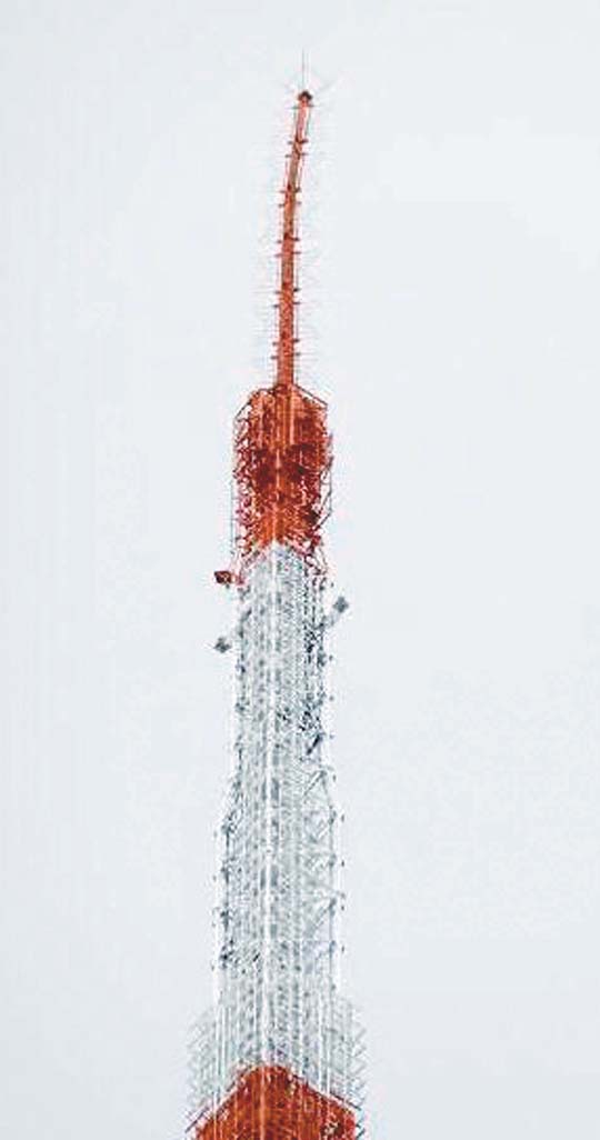 東京鐵塔震歪（互聯網）