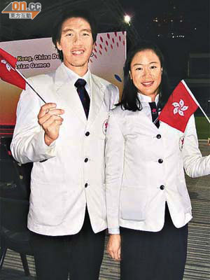 香港賽艇隊代表羅曉鋒（左）李嘉文（右）。