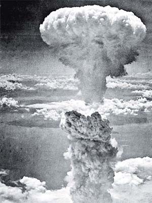 美軍於二戰時期在日本廣島投下的原子彈，亦含放射性物質。	（資料圖片）
