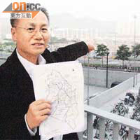 溫悅昌指當局有預留土地興建文娛中心，可惜一直只聞樓梯響。