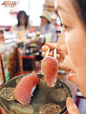 受輻射危機影響，日式食肆生意淡靜。
