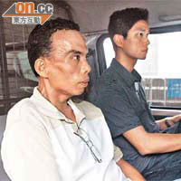 菲籍友人Novo Isabelo Junior（左）供稱被告有２名婚外女友，且欠下巨債。