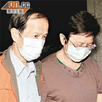 師弟<br>「師弟」陳哲雄（左）昨與妻一起被收押。	（本報台北傳真）
