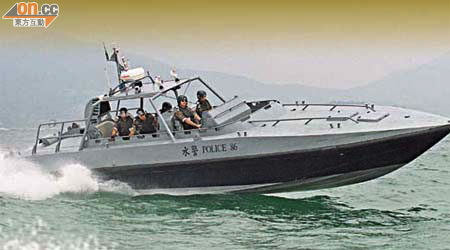 水警使用「山貓」快艇已有十二年歷史。	（資料圖片）