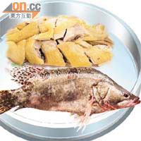 黃港住表示桂花魚的二噁英含量高，雞皮的雌激素含量亦驚人，所以近年已減少食用。
