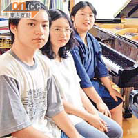 李家一門三傑李基立（左）、大家姐（中）和二家姐（右）均有望明年成為博士。	（受訪者提供照片）