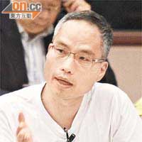 朱漢強批評政府從未有整體減廢政策，力度不足。