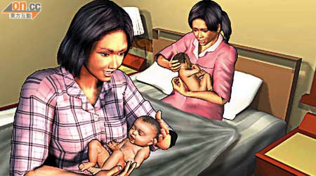 內地孕婦突然胎動，表姐即場在酒店房間接生，誕下孖女。