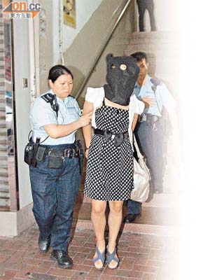 女被告李小紅當日被捕，昨判囚六星期。