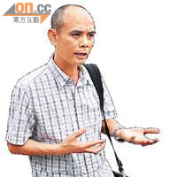 邵建波批評政府無視內地港人領取六千元面對的困難。