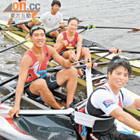 曹萍（右）曾轉戰划艇，並在○八年出賽京奧。