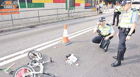 本港今年首九個月發生一千六百六十七宗涉及單車的交通意外。