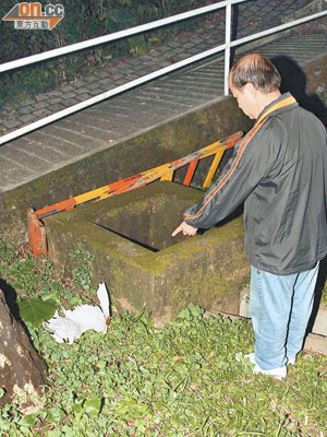 劉指示小白鷺被救下時仍然生存，疑失救致死。（左蘭慶攝）