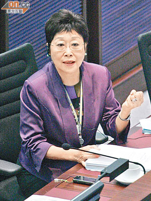 劉健儀批評政府推銷競爭法失敗。