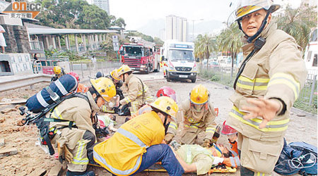 前日水務署地盤大爆炸，造成一死三傷。