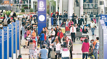 機場常出現旅客等候過長的情況。