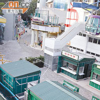 海洋公園新景點「香港老大街」正在建築中，估計於今年三月初開幕。