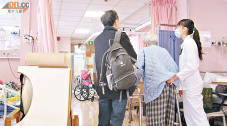 入住沙田醫院的病人大多需要特殊照顧。（孫冰玉攝）