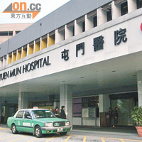 屯門醫院被指將女嬰發燒當腦炎醫。（高偉明攝）