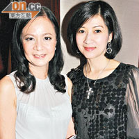 前博愛總理王嘉恩太太Pauline（右）與公關公司老闆蘇蔡潔蓮密密斟。