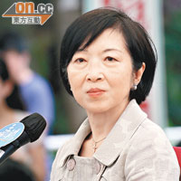 羅范椒芬昨首度透露，建議中的副司長未必需要次次向司長匯報工作。（林少權攝）